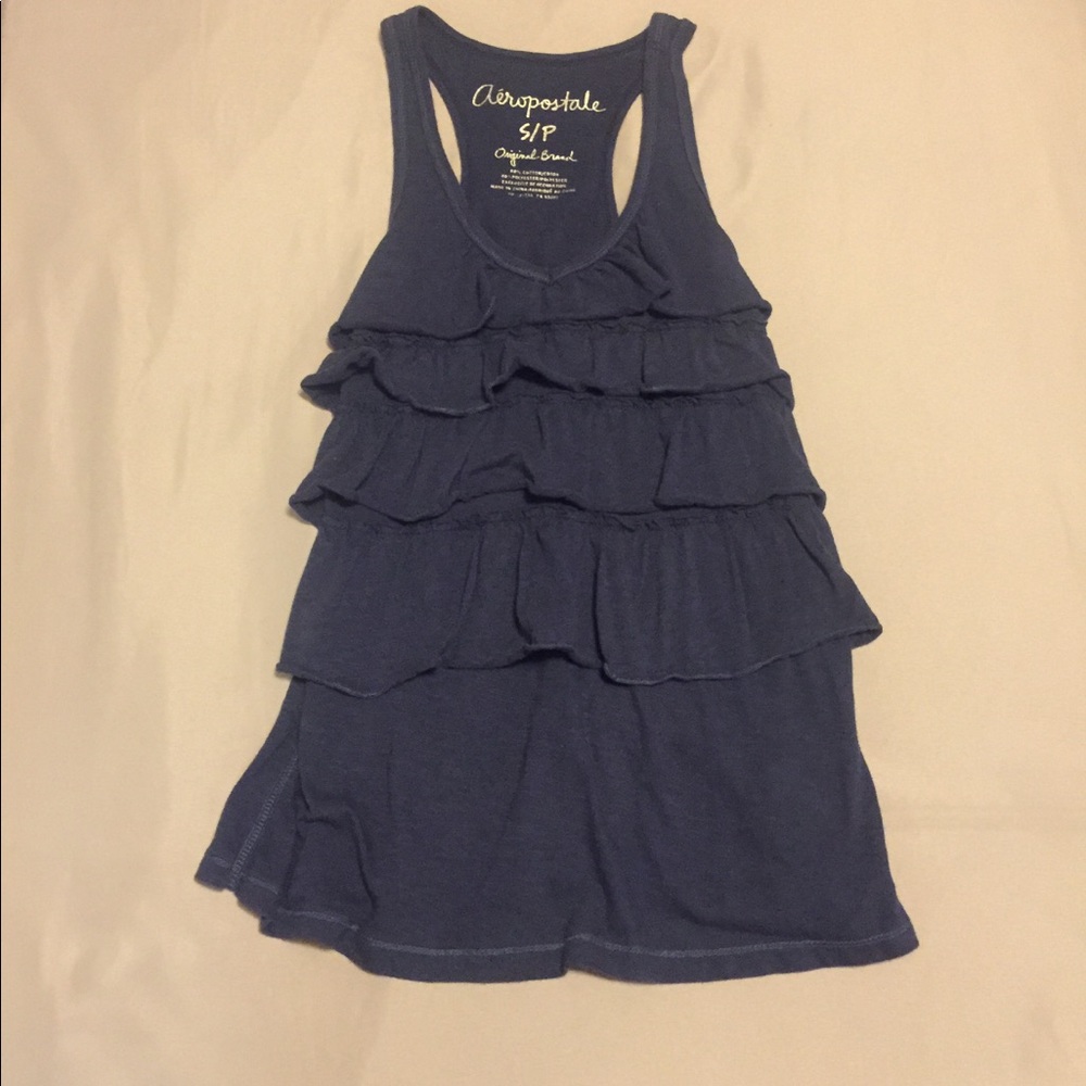 Aeropostale ruffled tank top